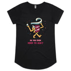 Cake, Do You Even Need To Ask - Womens Scoop Neck T-Shirt Black Womens Scoop Neck T-shirt Food Printed In Australia