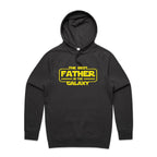 The Best Father In The Galaxy - Mens Hoodie Coal Mens Hoodie Dad Printed In Australia