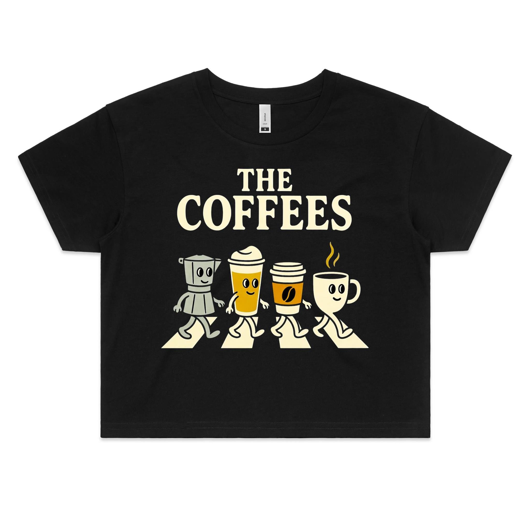 The Coffee's Zebra Crossing Women's AS Colour Crop Tee