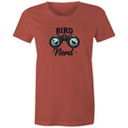 Bird Nerd - Womens T-shirt Coral Womens T-shirt animal Printed In Australia