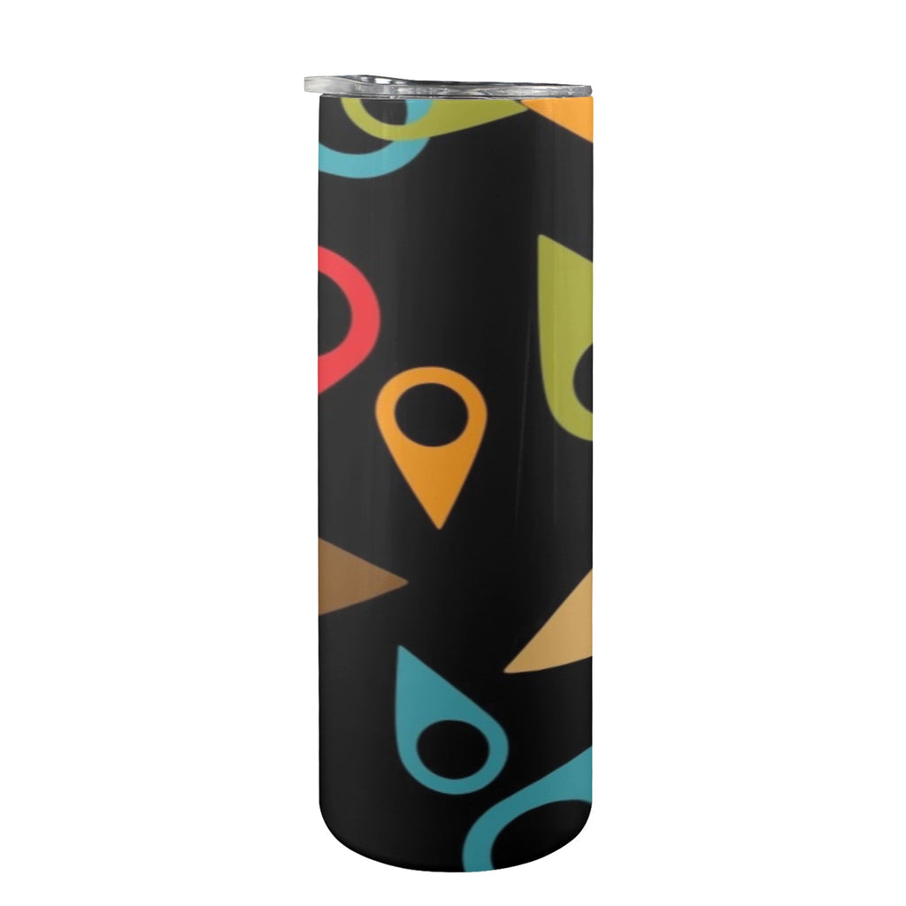 Where Am I 20oz Tall Skinny Tumbler with Lid and Straw