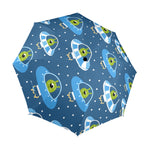 Cute Aliens in UFOs - Semi-Automatic Foldable Umbrella (Model U12) One Size Semi-Automatic Foldable Umbrella (U12)