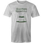 Bean There, Sipped That, Coffee - Mens T-Shirt Grey Marle Mens T-shirt Coffee Printed In Australia