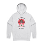 I Want To Be-Leaf, UFO - Mens Hoodie White Marle Mens Hoodie Printed In Australia Sci Fi