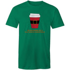 I'm Dreaming Of A Flat White Christmas, Coffee - Mens T-Shirt Kelly Green Mens Christmas T-shirt Christmas Printed In Australia