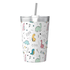 Quirky Dinosaurs Small Stainless Steel Travel Mug Cup 12oz/350ml One Size Small Travel Mug animal Printed Offshore