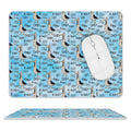 Dad Seagull Leather Mouse Pad white One size Leather Mouse Pad animal Dad Printed Offshore
