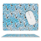 Dad Seagull Leather Mouse Pad white One size Leather Mouse Pad animal Dad Printed Offshore