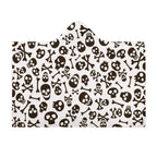 Skull And Crossbones Kids Hooded Blanket 100cm x 130cm Kids Hooded Blanket Printed Offshore