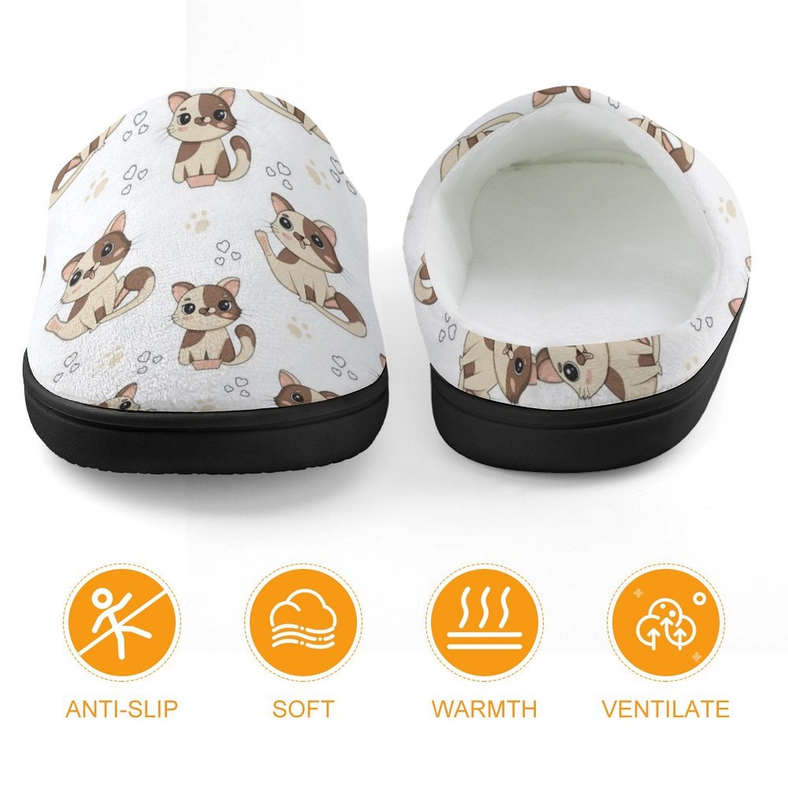 Cheeky Cats Kids Cotton Slippers