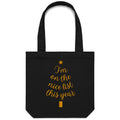I'm On The Nice List This Year, Christmas Canvas Tote Bag Default Title Christmas Tote Bag Christmas Printed In Australia