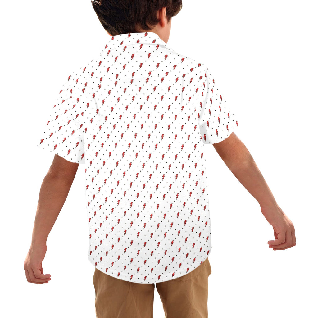 Red Lightning - Junior Kids Hawaiian Shirt