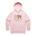 Life's Got Me In A Spin, Sloth Cassette Tape Women's AS Colour Hoodie Pink Womens Hoodie animal Music Printed In Australia Retro