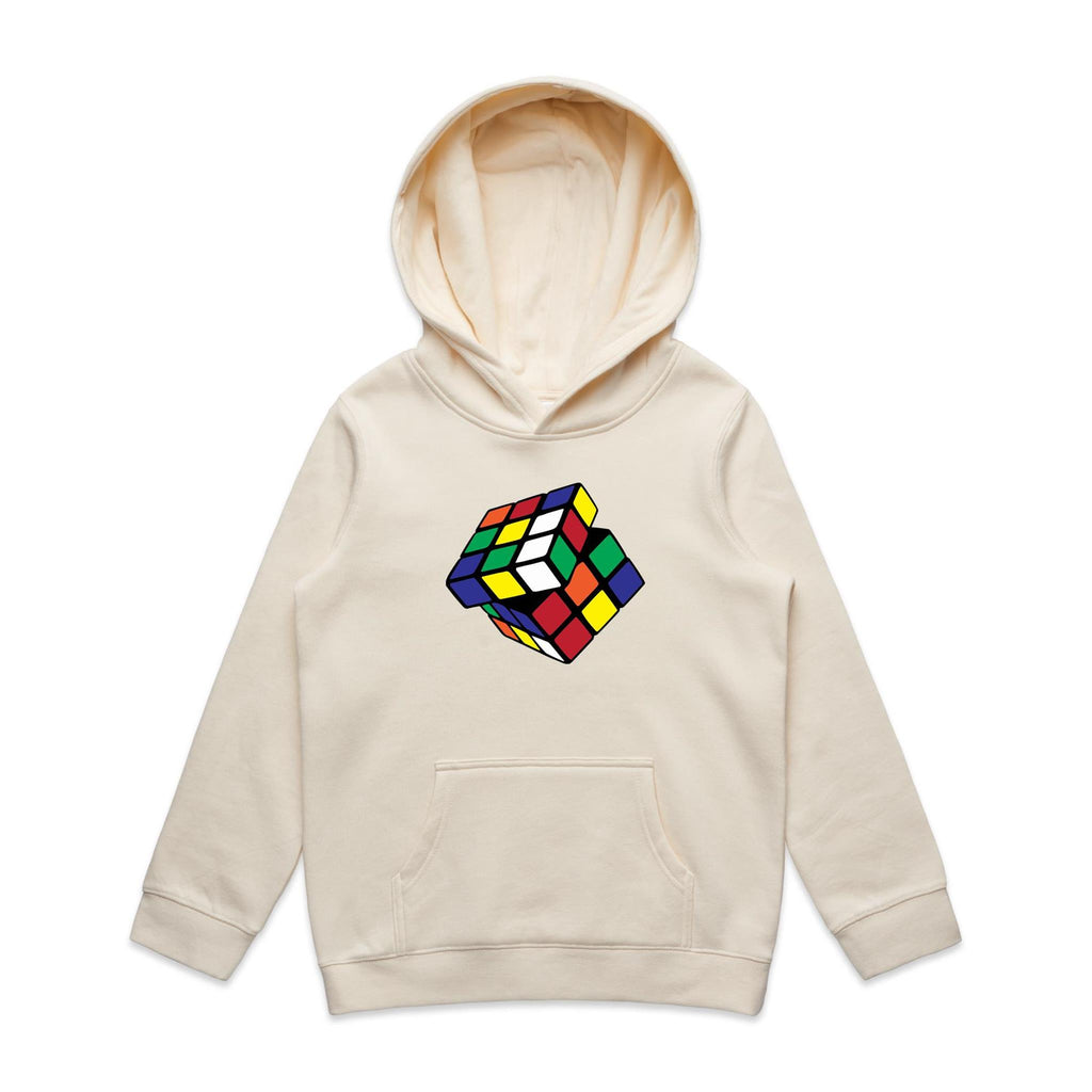 Game Cube - Kids Hoodie Ecru Kids Hoodie Printed In Australia