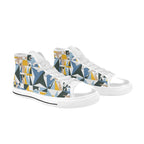 Mosaic - Men's High Top Canvas Shoes