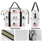 Cat Faces Duffle Bag-Simple (Model 1715) Duffle Bag-Simple (1715)