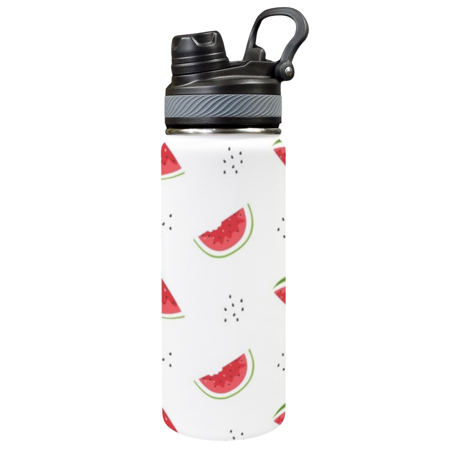 Watermelon - Insulated Water Bottle with Dual-Use Lid (18oz) One Size Insulated Water Bottle with Dual-Use Lid (18oz) Food Printed Offshore