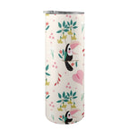 Toucans In Pink - 20oz Tall Skinny Tumbler with Lid and Straw