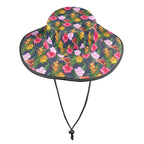 Tropical Floral Wide Brim Bucket Hat Wide Brim Bucket Hat Plants Printed Offshore