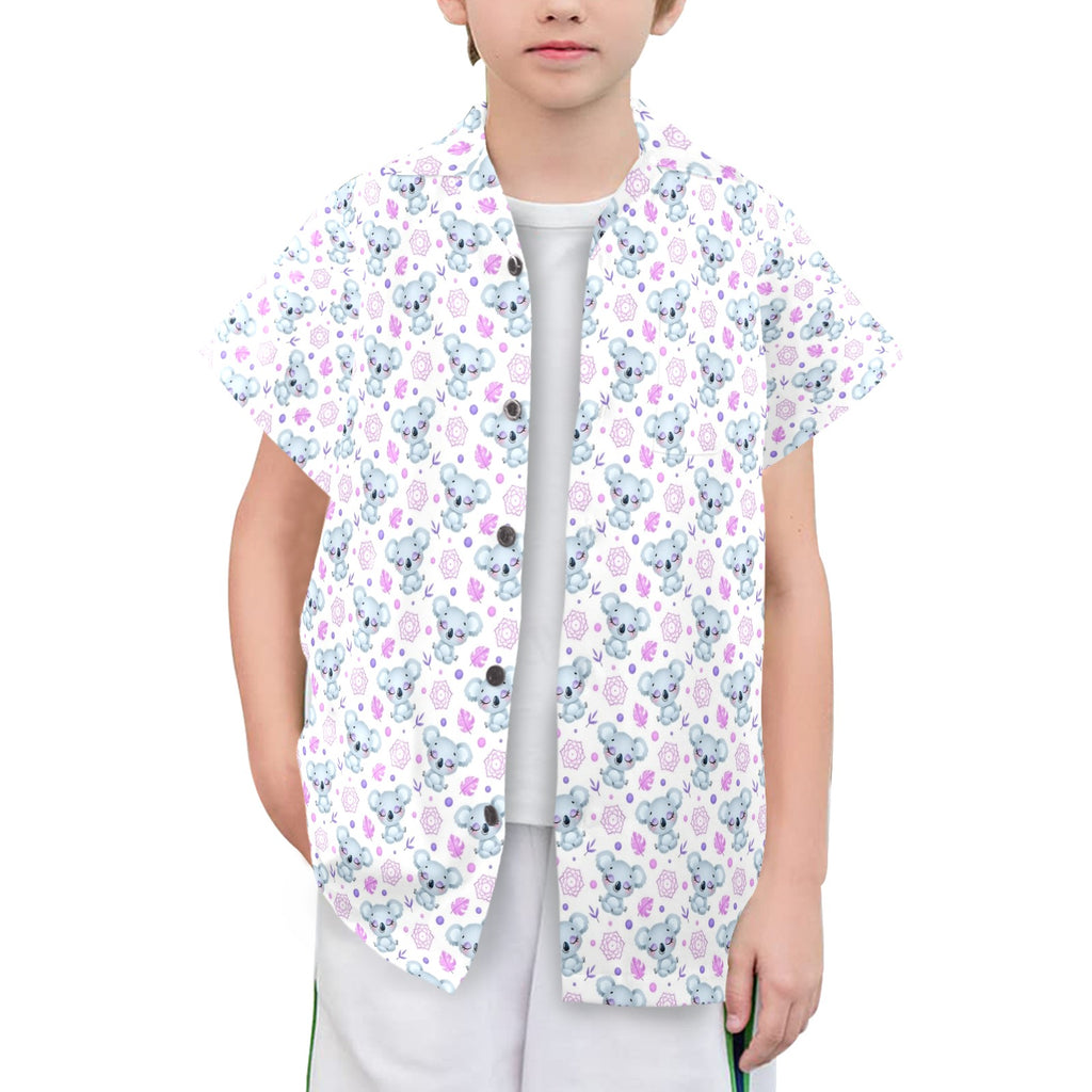 Zen Koala Senior Kids Hawaiian Shirt