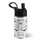 Winking Cats 12oz Kids Water Bottle with Straw Lid