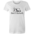 Panda, Don't Disturb - Womens T-shirt White Womens T-shirt animal Printed In Australia