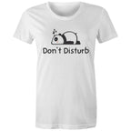 Panda, Don't Disturb - Womens T-shirt White Womens T-shirt animal Printed In Australia