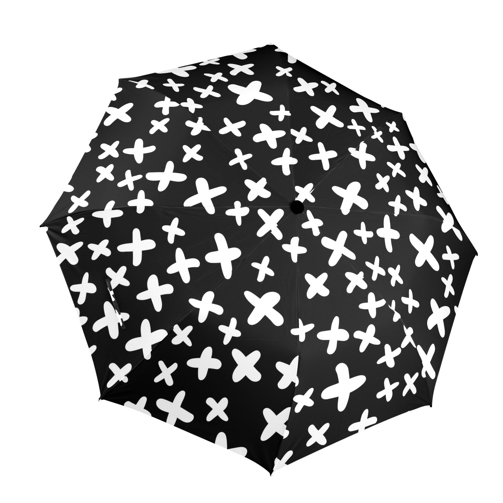 Black And White X's - Umbrella One Size Umbrella Printed Offshore