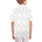 Quirky Dinosaurs Senior Kids Hawaiian Shirt