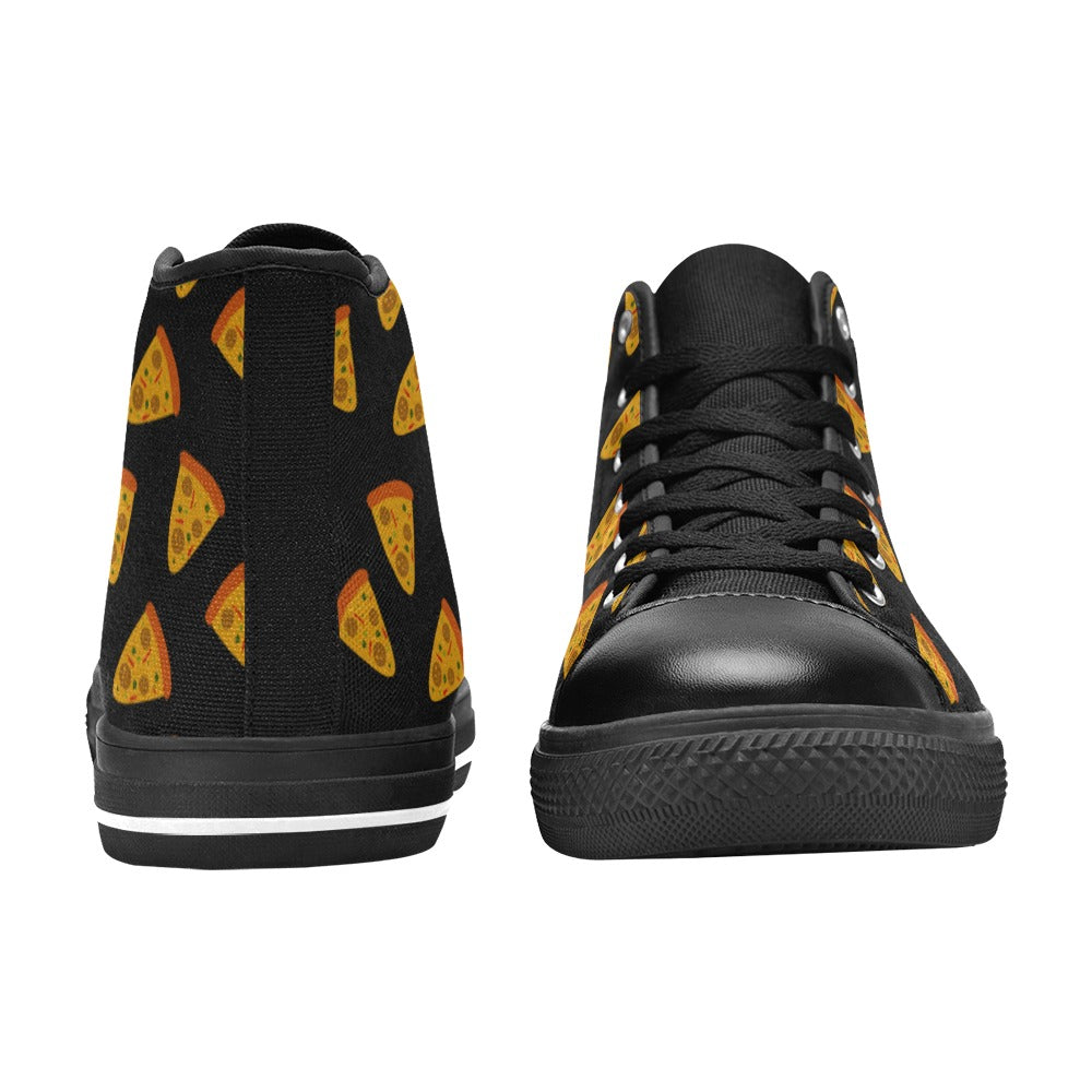 Pizzas - Men's High Top Canvas Shoes