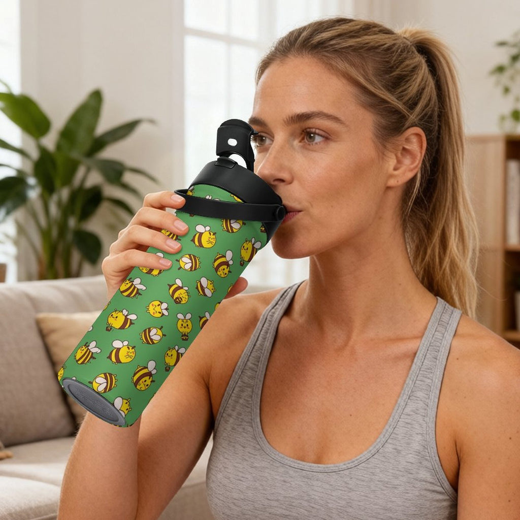 Busy Bees 20oz Tea Tumbler with Carry Handle