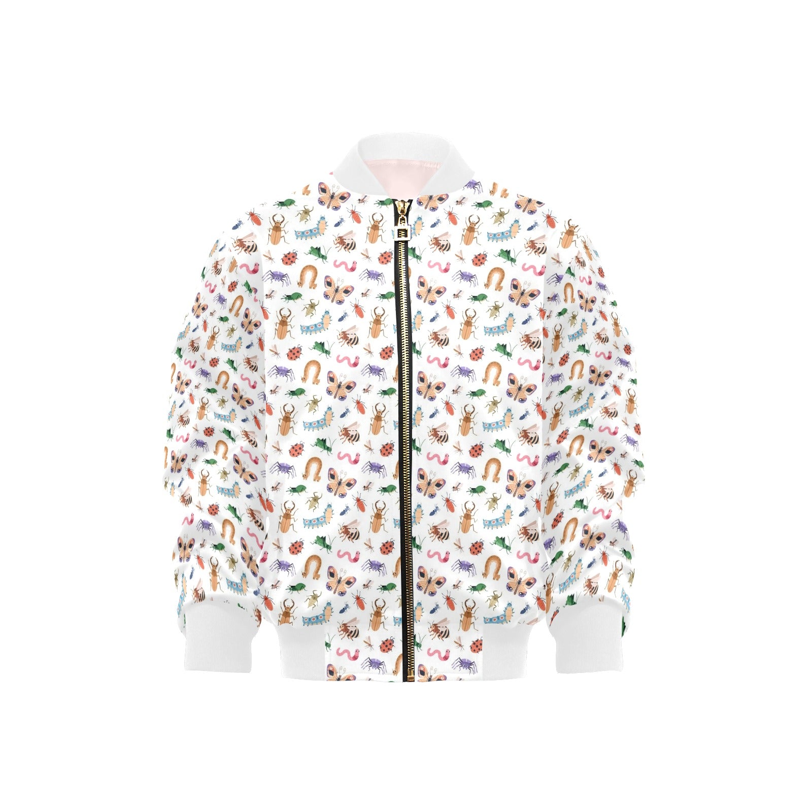 Cute Bugs Kids Bomber Jacket XL Kids Bomber Jacket animal Printed Offshore
