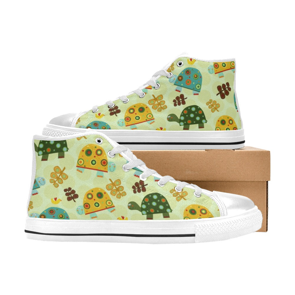 Retro Turtles - Men's High Top Canvas Shoes