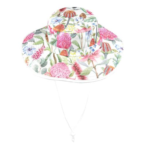 Australian Flowers Wide Brim Bucket Hat Wide Brim Bucket Hat Plants Printed Offshore