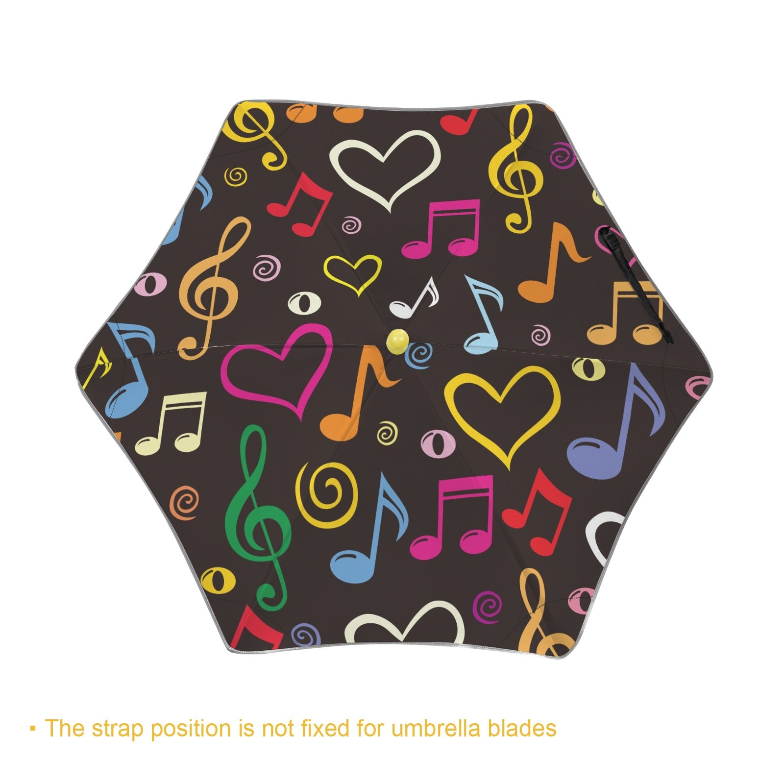 Music Love Kids Safe Round Corner Umbrella Kids Safe Round Corner Umbrella Music Printed Offshore