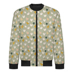 Chicken Life Men's Casual Zip‑Up Bomber Jacket