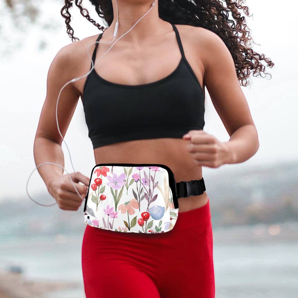 Floral Watercolour - Belt Bag