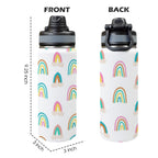Cloud Rainbows - Insulated Water Bottle with Dual-Use Lid (18oz) Insulated Water Bottle with Dual-Use Lid (18oz) Printed Offshore
