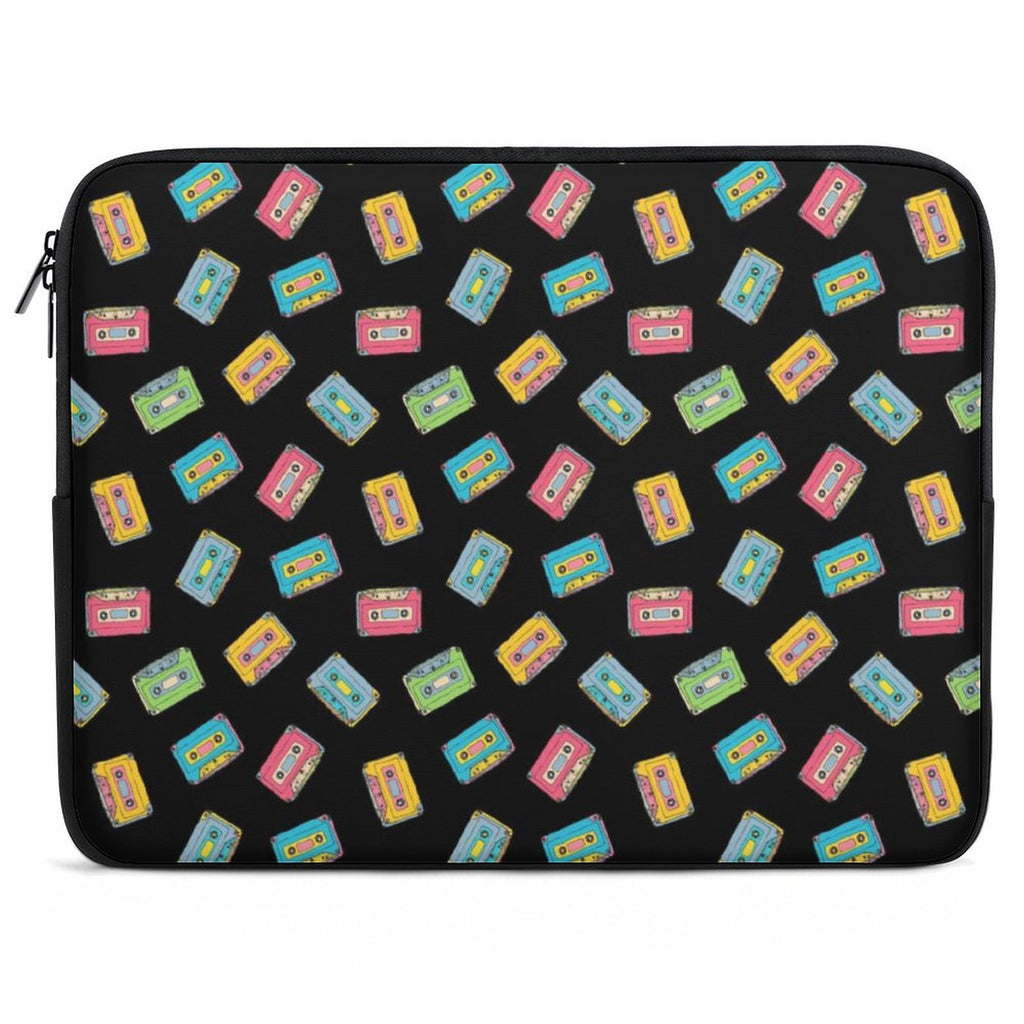 Cassette Tapes Laptop Sleeve (Multiple Sizes) black Laptop Sleeve Music Printed Offshore Retro