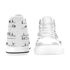 Birds On A Wire - Kids High Top Canvas Shoes