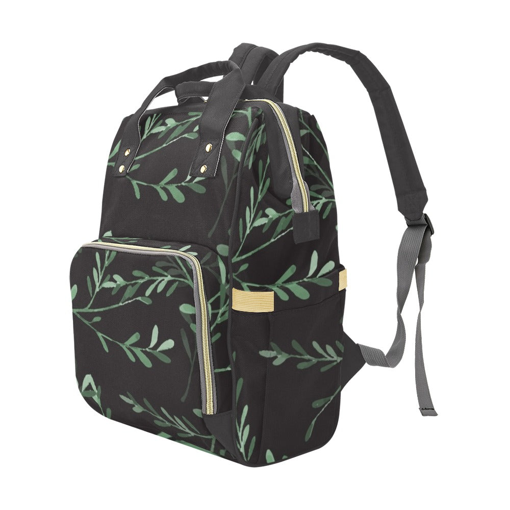 Delicate Leaves - Multi-Function Backpack, Nappy / Diaper Bag
