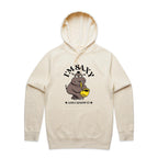 I'm Saxy And I Know It, Hippo Saxophone Player - Mens Hoodie Ecru Mens Hoodie animal Music Printed In Australia