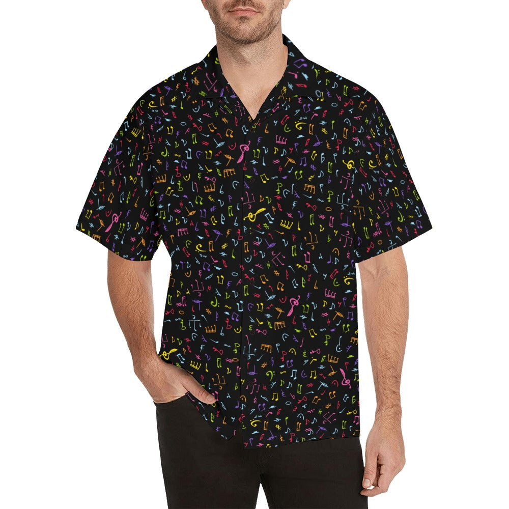 Music Notes - Mens Hawaiian Shirt