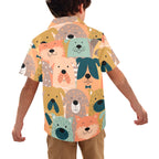 Lots Of Dogs - Junior Kids Hawaiian Shirt