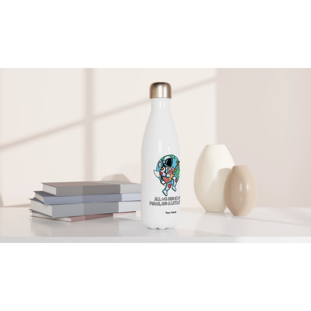 Personalised - Astronaut, All We Need Is Love, Peace And A Little Space - Personalised Water Bottle customise personalise Space