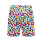 Graphic 80's Men's Mid-Length Beach Shorts Men's Mid-Length Beach Shorts Printed Offshore Retro