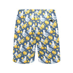 Lemon Seagull Men's Mid-Length Beach Shorts Men's Mid-Length Beach Shorts animal Printed Offshore
