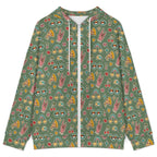 Groovy Retro Women's Full-Zip Hoodie