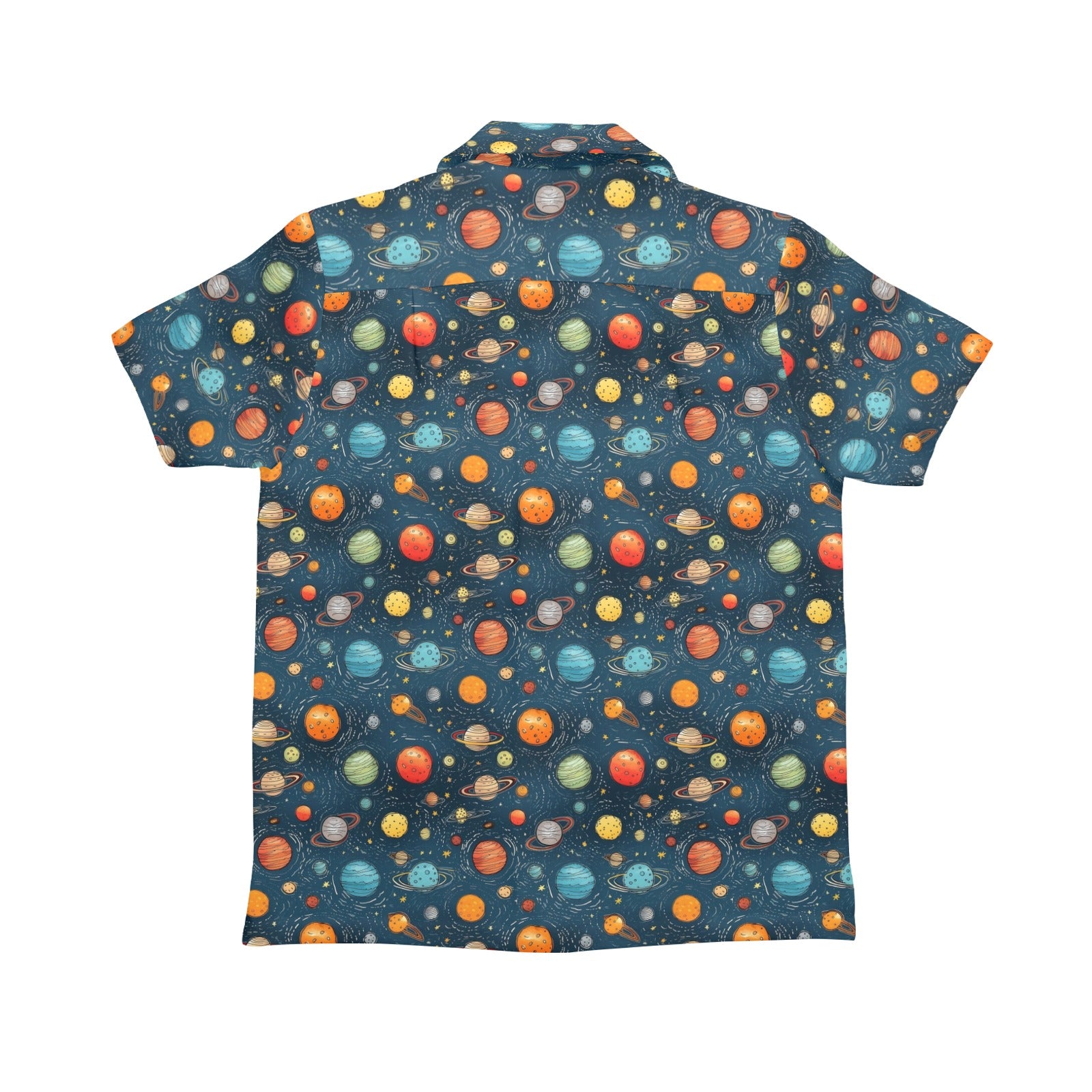 Galaxy Senior Kids Hawaiian Shirt Senior Kids Hawaiian Shirt 8-15 Printed Offshore Space