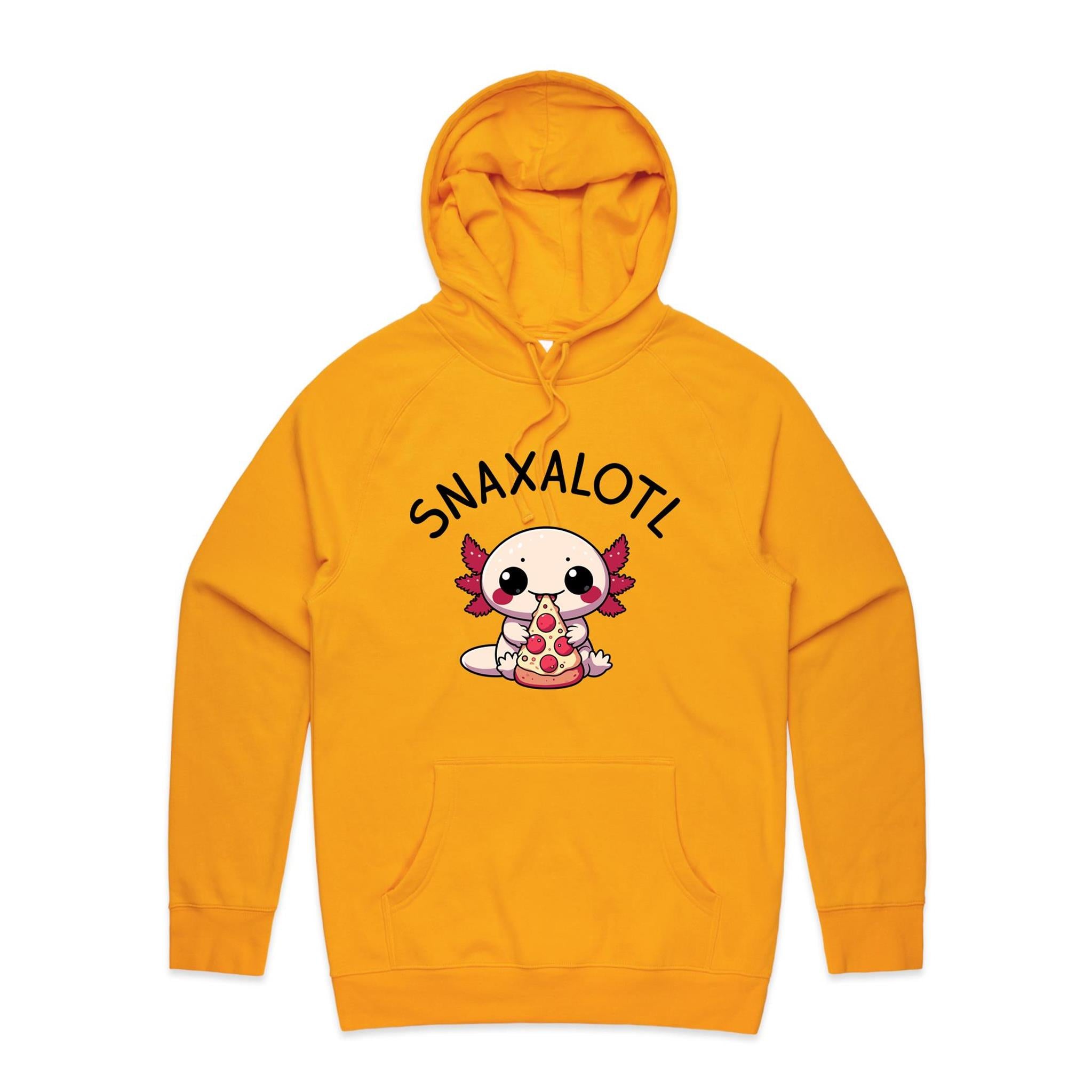 Snaxalotl, Axolotl Pizza - Mens Hoodie